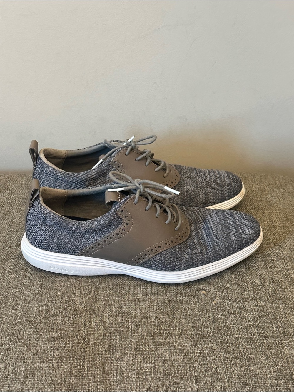 Cole Haan Grand OS BlueGray Knit Oxford Sneakers Men’s Size 8M Lightweight Shoes